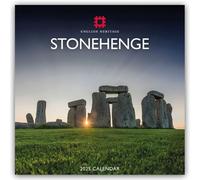 Stonehenge 2025 - Wand-Kalender: Original Carousel-Kalender [Mehrsprachig] [Kalender]