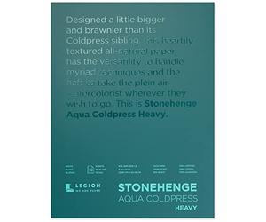 Stonehenge Aqua 9X12 300#, Paper Cotton, White 300lb, One Size