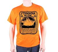 Stonehenge Festival T Shirt - 1974 Poster Hawkwind Gong Ozric Tentacles Etc Orange