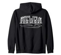 Stonehenge Line Art Historian Zip Hoodie