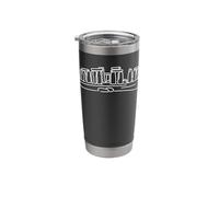 Stonehenge Line Art History Fan Stainless Steel Insulated Tumbler