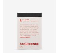 Stonehenge : Mini Oil Pad : 140lb (320gsm) :10 Sheets : 2.5inx3.75in : White