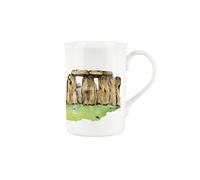 Stonehenge Mug - British Heritage Landmarks Souvenir Design Mug by Rhiannon Chauncey - Bone China Mug Coffee/Tea Gift