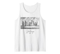 Stonehenge Souvenir England Great Britain Heritage Art Tank Top