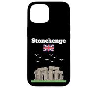 Stonehenge souvenir mysterious prehistoric monument UK flag Case for iPhone 15