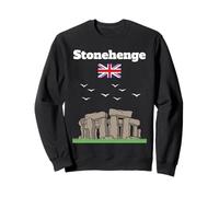 Stonehenge souvenir mysterious prehistoric monument UK flag Sweatshirt