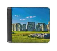 Stonehenge Summer Novelty Wallet Slim Front Pocket Bifold Wallet with ID Credit Card Holder for Women Men