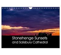 Stonehenge Sunsets & Salisbury Cathedral (Wall Calendar 2026 DIN A4 landscape), CALVENDO 12 Month Wall Calendar: Stonehenge sunsets taken as ... photographs with different moods and drama.