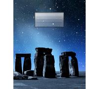 Stonehenge under the full moon notebook: with 100 lined pages