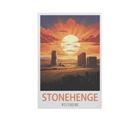 Stonehenge Wiltshire,Jigsaws Puzzles 1000 Pieces Teens Kids Jigsaw Entertainment Toys Brain Challenge Puzzle(38x26cm)-AM54