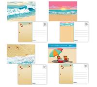 Stonehouse Collection Assorted Beach Postcards - 4 x 6 Beach Postcards - 40 Postcards