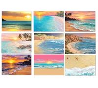 Stonehouse Collection Assorted Sunset at the Beach Postcards, 45 Variety Pack, 4x6 Coastal Beach Sunset Postcards, Blank Back, No Envelope Needed, Scenic Ocean Correspondence Cards, Made in USA