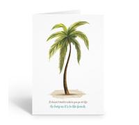 Stonehouse Collection Big Palm Tree Beach Note Cards Tropical Beach Note Cards, Coastal & Florida-Inspired Greeting Card,10 Cards and Envelopes - Made in the USA (Big Palm)