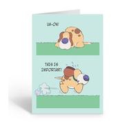 Stonehouse Collection | Funny Birthday Card | Dog Rushing to Say "Happy Birthday" But Stopping at the Fire Hydrant | Hilarious Dog Lover’s Greeting Card | Humorous 4.5" x 6.5" Single Card (Birthday