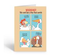 Stonehouse Collection | Funny Birthday Card | Fowl Language | Featuring 4 Birds with Hilarious Birthday Humor | 4.5" x 6.5" Single Card (Fowl Language)
