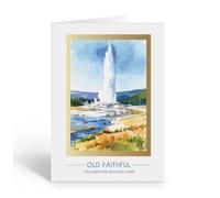 Stonehouse Collection Old Faithful Yellowstone Note Card
