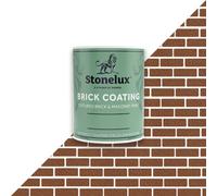 Stonelux Brick Coating - Brick Effect Paint - Light Red - 1 Litre