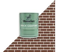 Stonelux Brick Coating - Brick Effect Paint - Medium Red - 1 Litre