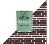 Stonelux Brick Coating - Brick Effect Paint - Purple - 1 Litre