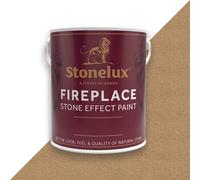 Stonelux Fireplace Paint 2.5 Litre Rich Buff 17 Stone Effect Heat Resistant Paint
