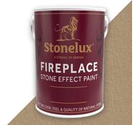 Stonelux Fireplace Paint 5 Litre Buff 04 Stone Effect Heat Resistant Paint