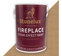 StoneLux® Fireplace Paint - Heat Resistant Paint for Fire Surrounds, Hearths and Inglenooks RICH BUFF 17 5 Litre