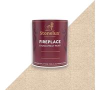 StoneLux® Fireplace Paint - Stone Effect Heat Resistant Paint for Fire Surrounds, Hearths and Inglenooks ROCKINGHAM 58 1 Litre