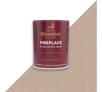 StoneLux® Fireplace Paint - Stone Effect Heat Resistant Paint for Fire Surrounds, Hearths and Inglenooks LAMPORT 38 1 Litre