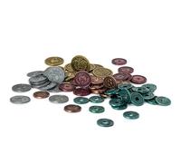 Stonemaier Games | Scythe: Metal Coins Upgrade Pack | Board Game | 1 to 5 Players | Ages 14+ | 90 to 120 Minutes Playing Time