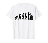 Stonemason Craftsmen Sculptors Evolution Graveyard Sculptors Value Graphic T-Shirt, Men, White, L
