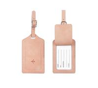 StoneMaxi RFID Blocking Passport Holder Travel Wallet PU Leather British Passport Cover with Card Cash Slots Waterproof Travel Document Case for Men Women (Luggage Tag - Pink)