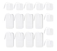 Stonenect Electrode Pads Square Electrode Patch Gel Reusable Pads Self-Adhesive Patches Replacement Sticky Pads Fit for TENS/EMS Machines 2mm Pin Connector (8Pcs 5 x5cm+8Pcs 5 x10cm)