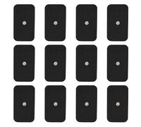 Stonenect Electrode Pads Studded Reusable Self-Adhesive Patches Replacement Sticky Compatible with Compex TENS/EMS Muscle Stimulation Pain Treatment Machines 3.5mm Button (12Pcs 5x9cm)