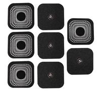 Stonenect Electrode Pads Studded Reusable Self-Adhesive Patches Replacement Sticky Compatible with Compex TENS/EMS Muscle Stimulation Pain Treatment Machines 3.75mm Single Snap Button (8Pcs 5 x 5cm)