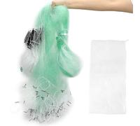 Stonenect Fishing Gillnet 3-Layers 30X2M Catch Fishing Gill net Throw Sinking Net Nylon Casting Nets 30 Meter Length, 2 Meter Height with floats and Sinks Bait Trap Foldable (10cm Mesh - 5 Fingers)