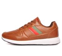 Stoneport Original Camden Men's Trainers B Grade Size: 7 Colour : Tan / Forest / Red