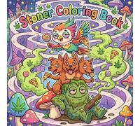 Stoner Coloring Book: 50 Horror Spooky Halloween Coloring Pages For Adults And Teens Funny Chibi Monsters Creepy Cute Creatures Trippy Retro ... Stress Relief Relaxation Mindfulness And Fun