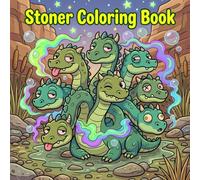 Stoner Coloring Book: 50 Spooky Horror Halloween Coloring Pages Funny Chibi Monsters, Creepy Cute Creatures, Trippy Retro Psychedelic Cartoon Art for ... Stress Relief Relaxation Mindfulness Anxiety