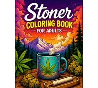 Stoner Coloring Book for Adults: 50 Trippy, Psychedelic & Cannabis-Inspired Designs for Relaxation, Stress Relief, Creativity, and High Vibes