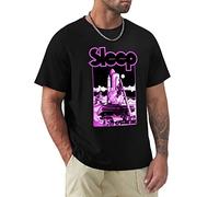 Stoner Metal Sleep Band T-Shirt T-Shirt cat Shirts Funny t Shirts Short t-Shirt Oversized t Shirt Men Black