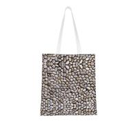 Stones All Over The Ground Fashion Canvas Tote Bag With All Over Print Design, Large Reusable Shopper Tote With Double Handles,Beach Tote, Weekend Bag