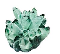 Stones and Crystals 1 Pcs Natural Green Phantom Quartz Specimen Wedding Decoration Aquarium Room Decoration xiaguolingsm (Size : 700-800g)