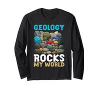 Stones Collection GEOLOGY ROCKS MY WORLD Stone Collector Long Sleeve T-Shirt