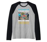 Stones Collection THAT'S WHAT I DO COLLECT ROCKS Collector Raglan Baseball Tee