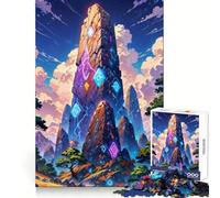 Stones Enveloped with Runes 1000 Piece Jigsaw Puzzles for Adults Jigsaw Think Toy Calm Relax Clean Cut Wall Art Decor 38x26cm