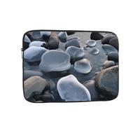 Stones Under Ice Printed Laptop Sleeve for 15 inch Laptop, Shockproof Oxford Fabric Laptop Protective Case Laptop Bag