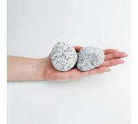 Stones4Gardens 30-60mm Silver Granite Pebbles - Cobbles Decorative Aggregates 10Kg Polybag