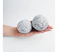 Stones4Gardens 50-80mm Silver Granite Balls Pebbles Decorative Aggregates 5X20Kg Polybags