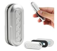 STONESTAR DNA Fidget Slider, Aluminum Alloy Push Card Magnetic EDC Fidget Toys Sensory Toys Anxiety Stress Relief Toy, for Adults with ADHD, ADD and Autism (Silver, Medium)
