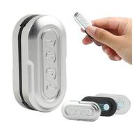 STONESTAR DNA Fidget Slider, Aluminum Alloy Push Card Magnetic EDC Fidget Toys Sensory Toys Anxiety Stress Relief Toy, for Adults with ADHD, ADD and Autism (Silver, Small)